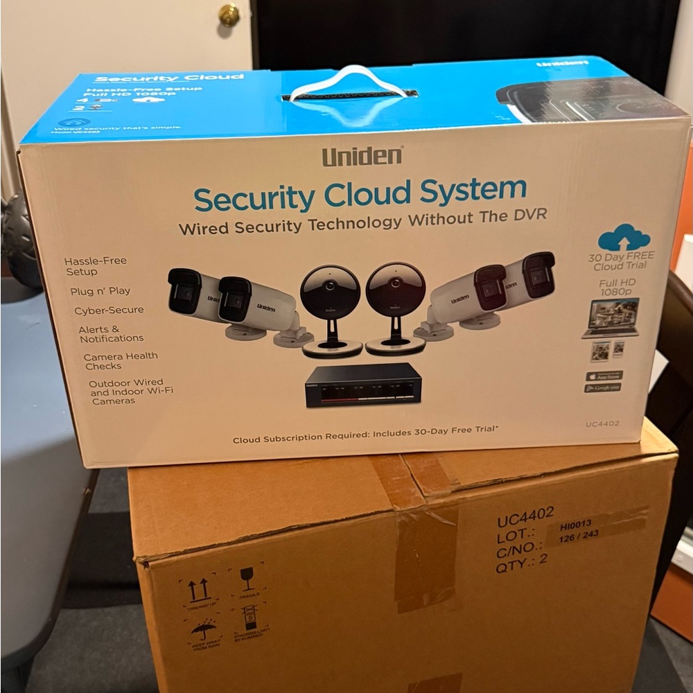 Security Cloud System - Black and White